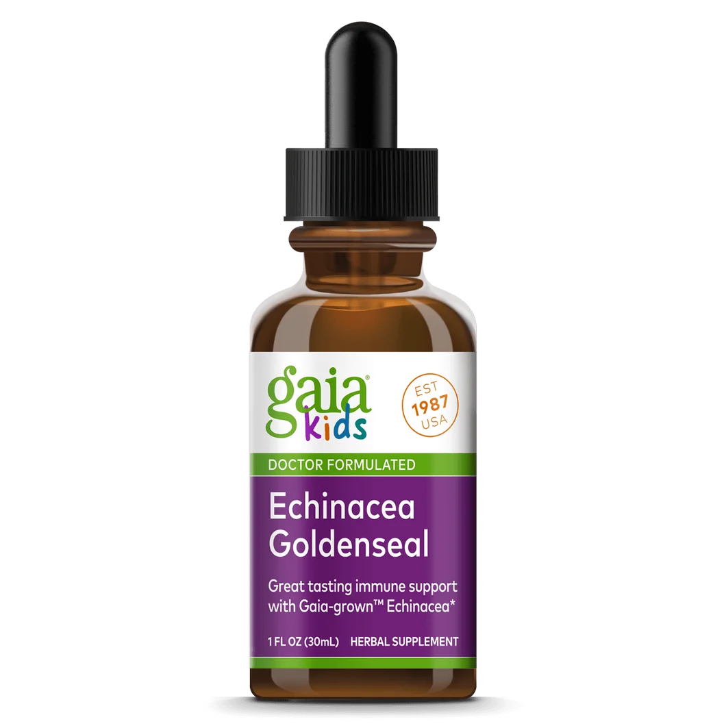 Gaia Herbs Kids Echinacea Goldenseal 1oz