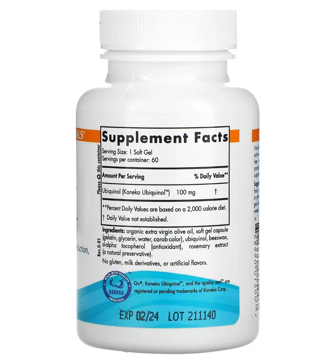 Nordic Naturals Nordic CoQ10 Ubiquinol - 100 mg - 60 Softgels