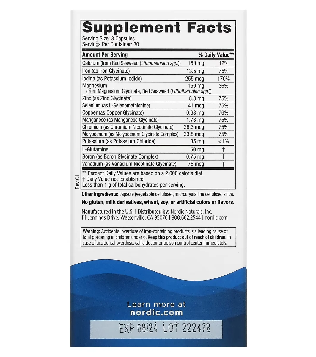 Nordic Naturals, Multi Minerals, 90 Capsules