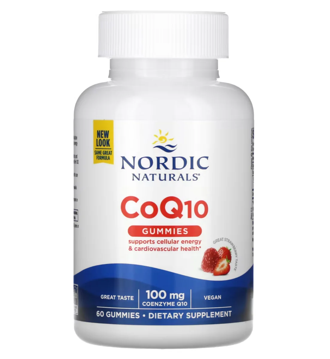 Nordic Naturals CoQ10 Gummies Strawberry - 100 mg - 60 Gummies