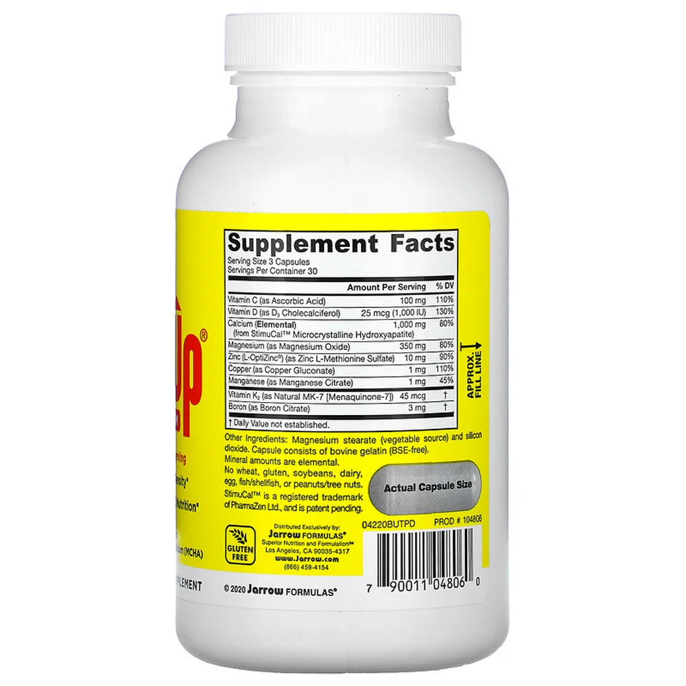 Jarrow Formulas BoneUp 3 Per Day - 1000 mg - 90 Capsules