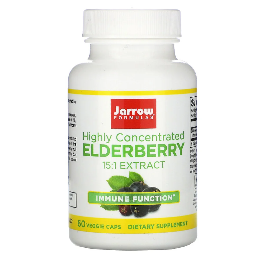 Jarrow Formulas Highly Concentrated Elderberry Extract 60 Veggie Caps