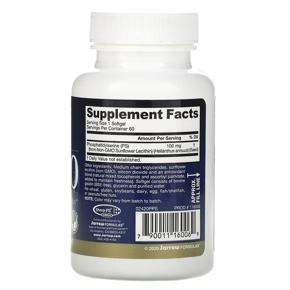 Jarrow Formulas PS 100 - 100 mg - 60 Softgels