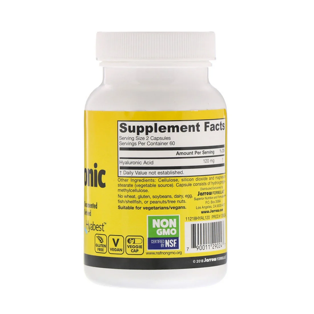 Jarrow Formulas Bone & Joint Hyaluronic Acid - 120 Veggie Capsules