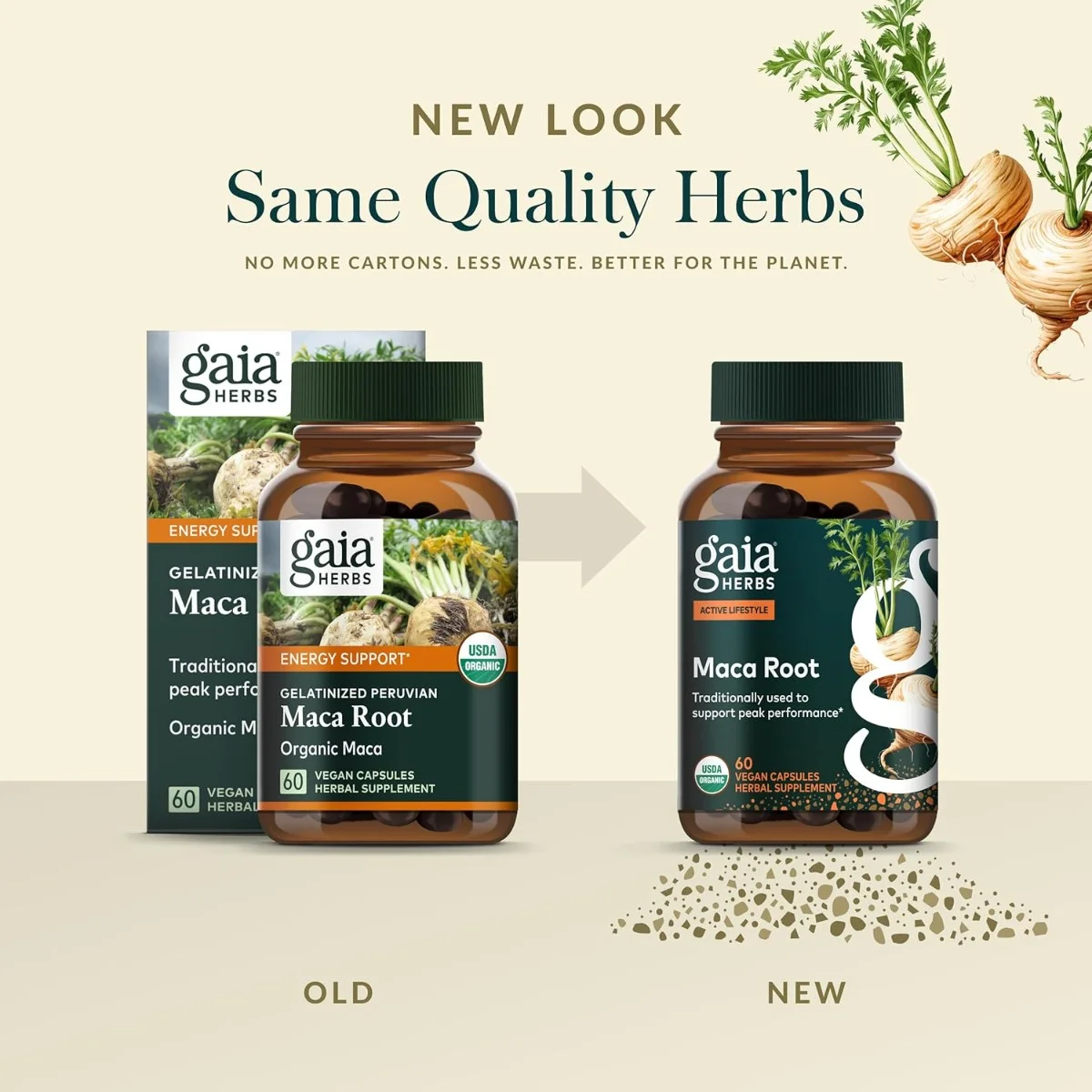 Gaia Herbs Maca Root - 60 Vegan Capsules