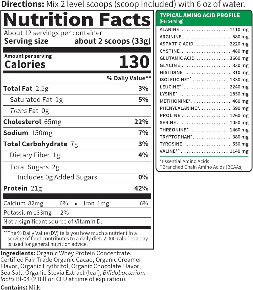 Garden of Life, Organic Whey Protein, Grass-Fed, Vanilla, 13.33 oz (378 g)