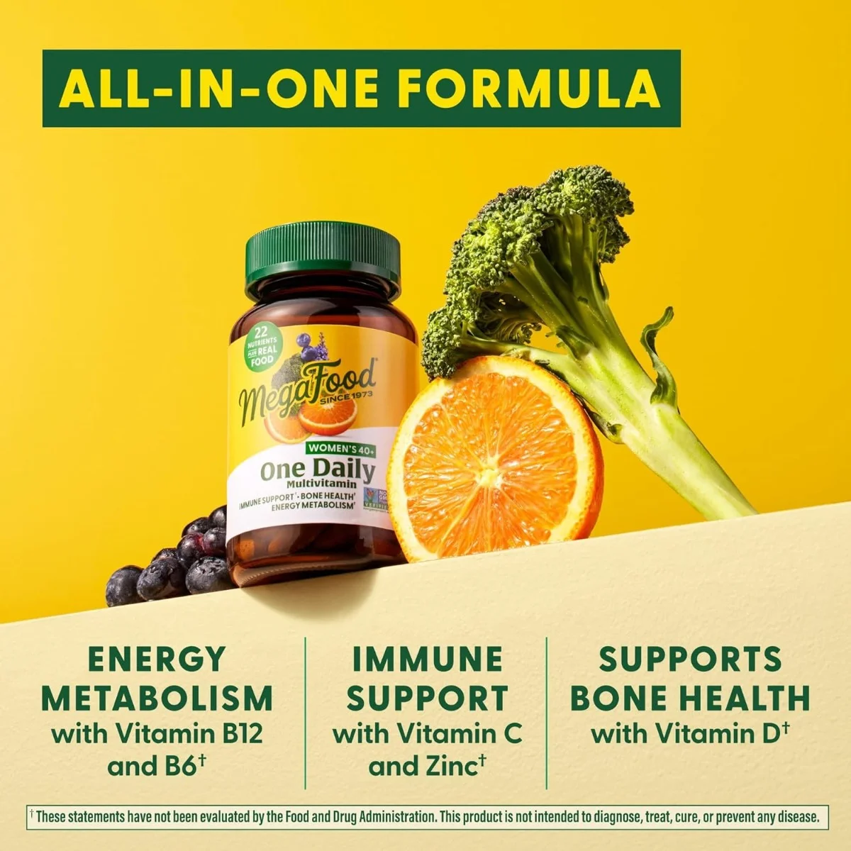 MegaFood Women's 40+ One Daily Multivitamin for Women - 30 Tablets