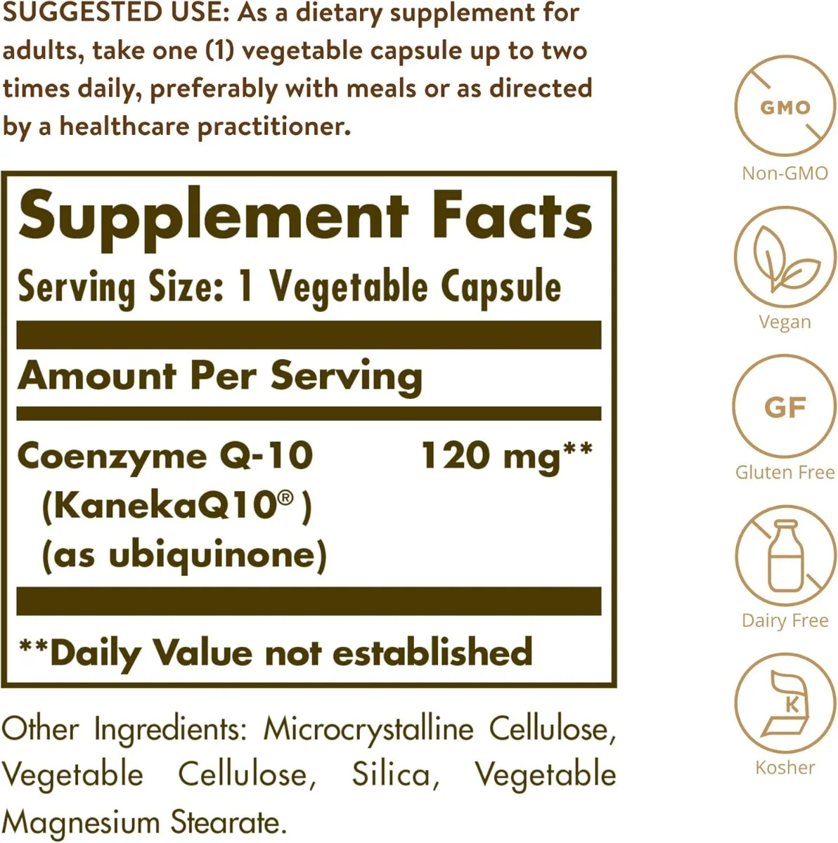 Solgar CoQ-10 - 120 mg - 60 Vegetable Capsules