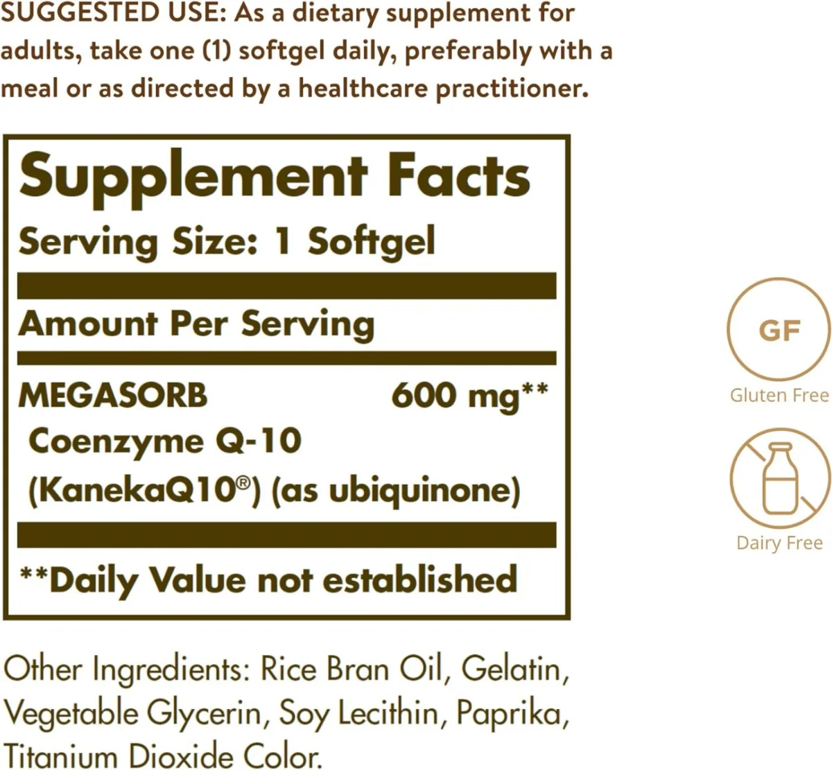 Solgar Megasorb CoQ-10 - 600 mg - 30 Softgels
