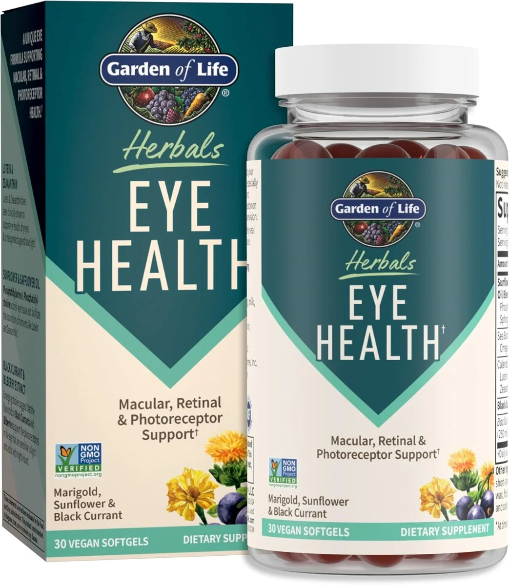 Garden of Life Herbals Eye Health - 30 Vegan Softgels