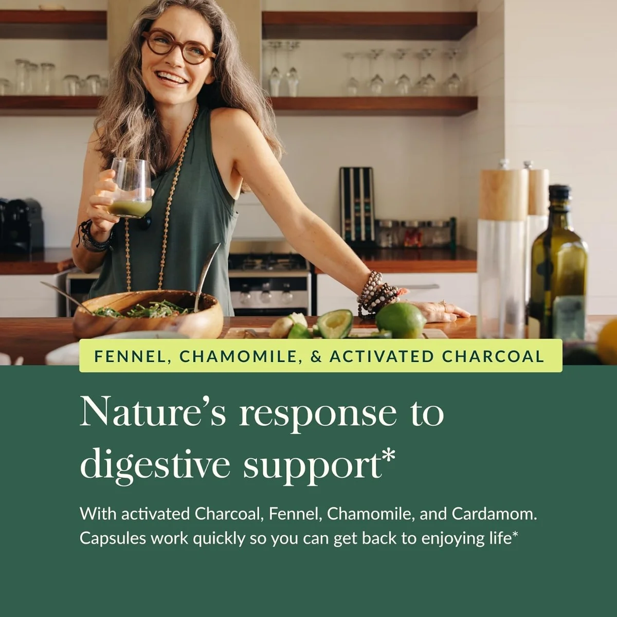 Gaia Herbs RapidRelief™ Gas and Bloating™ - 50 Vegan Capsules