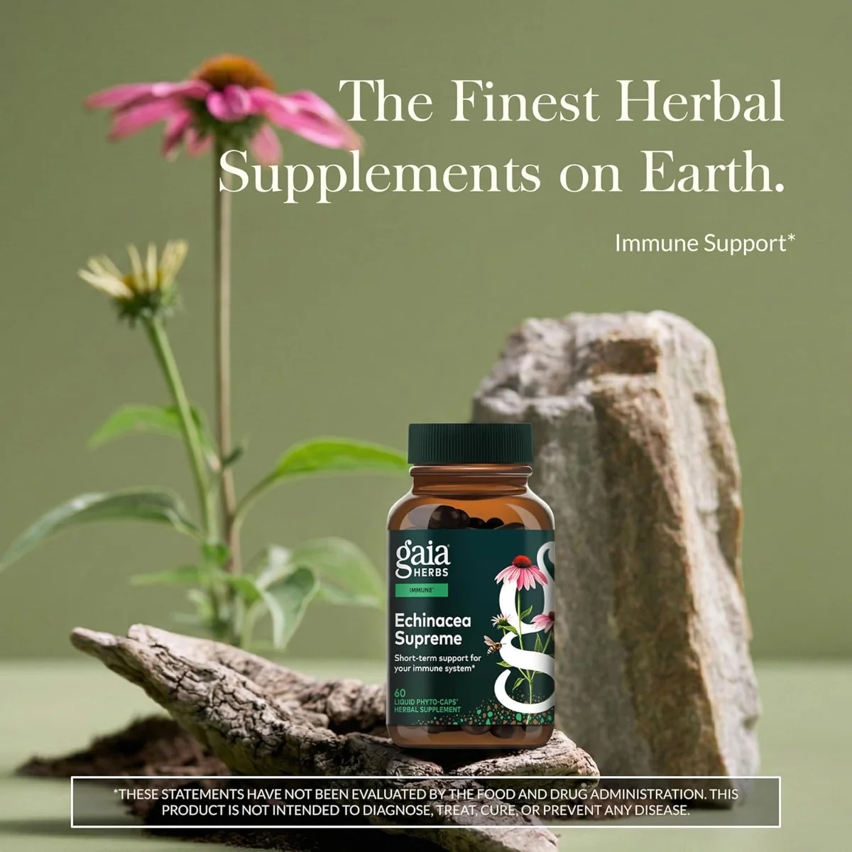 Gaia Herbs, Echinacea Supreme, 60 Liquid Phyto-Caps®