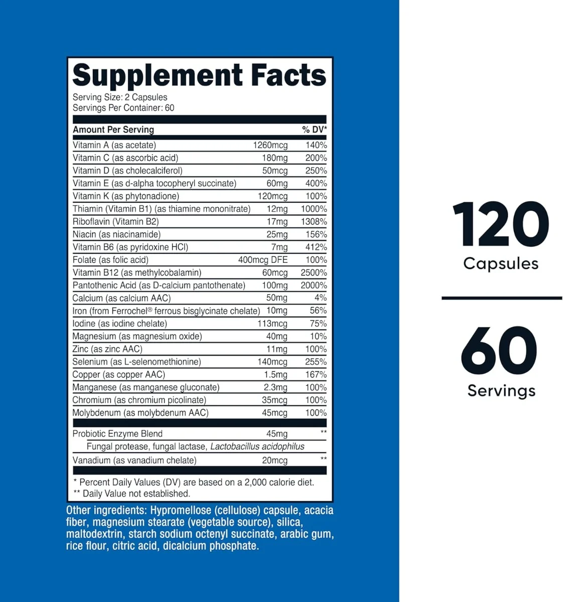 Nutricost Multivitamin - 120 Capsules