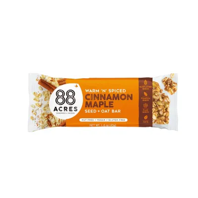 88 Acres Bar Seed Oats N Cinnamon - 1.6 oz