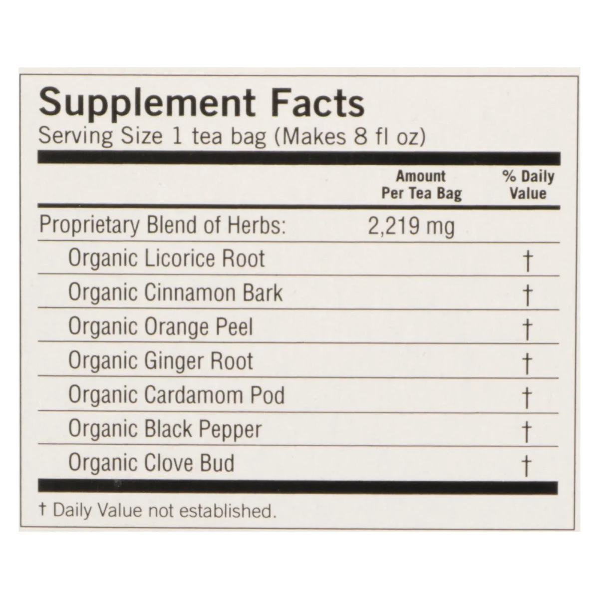 Yogi Tea Organic Caffeine Free Egyptian Licorice - 16 Tea Bags