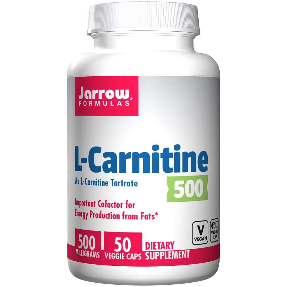 Jarrow Formulas L-Carnitine 500 500 mg 50 Veggie Caps