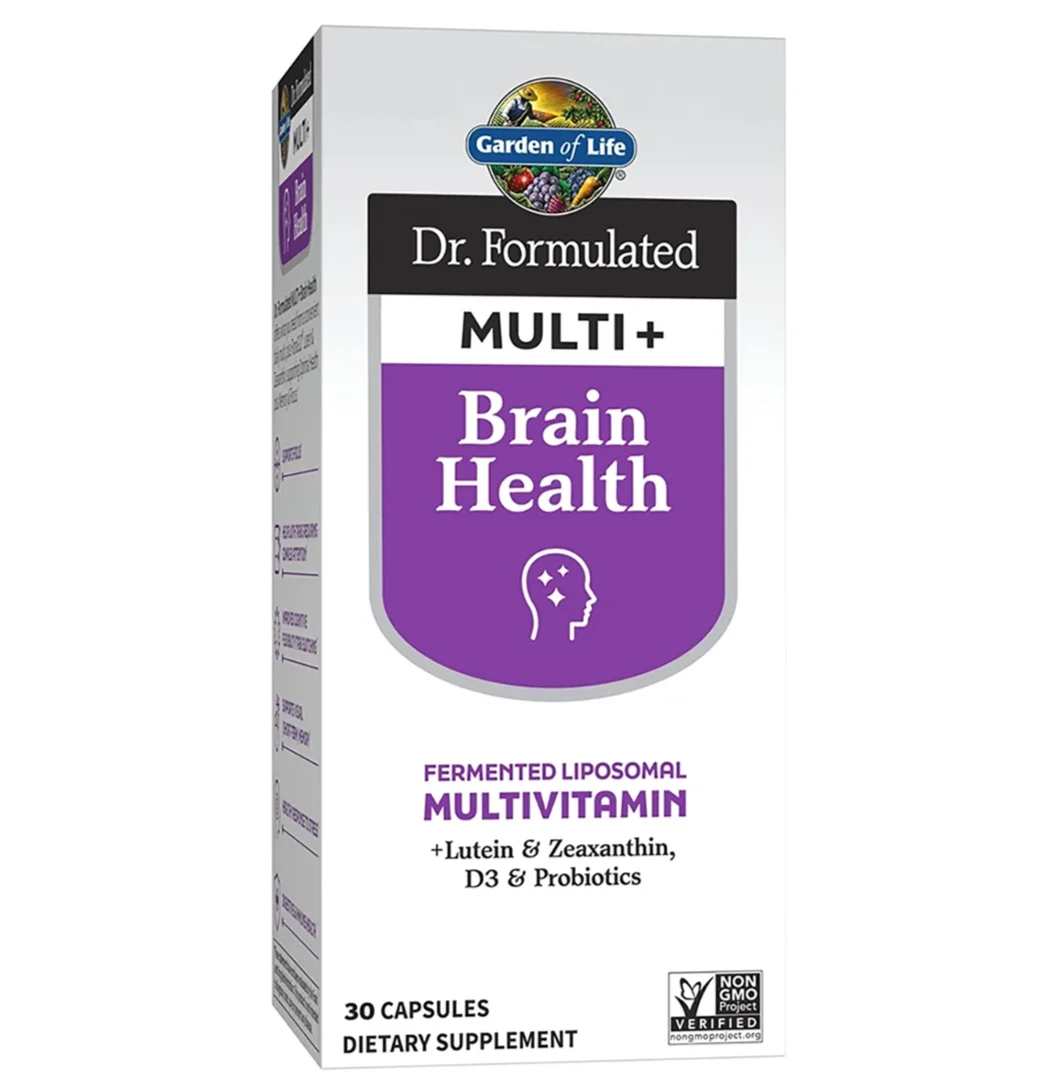 Garden of Life, Dr. Formulated Multi+, Brain Health, 30 Capsules