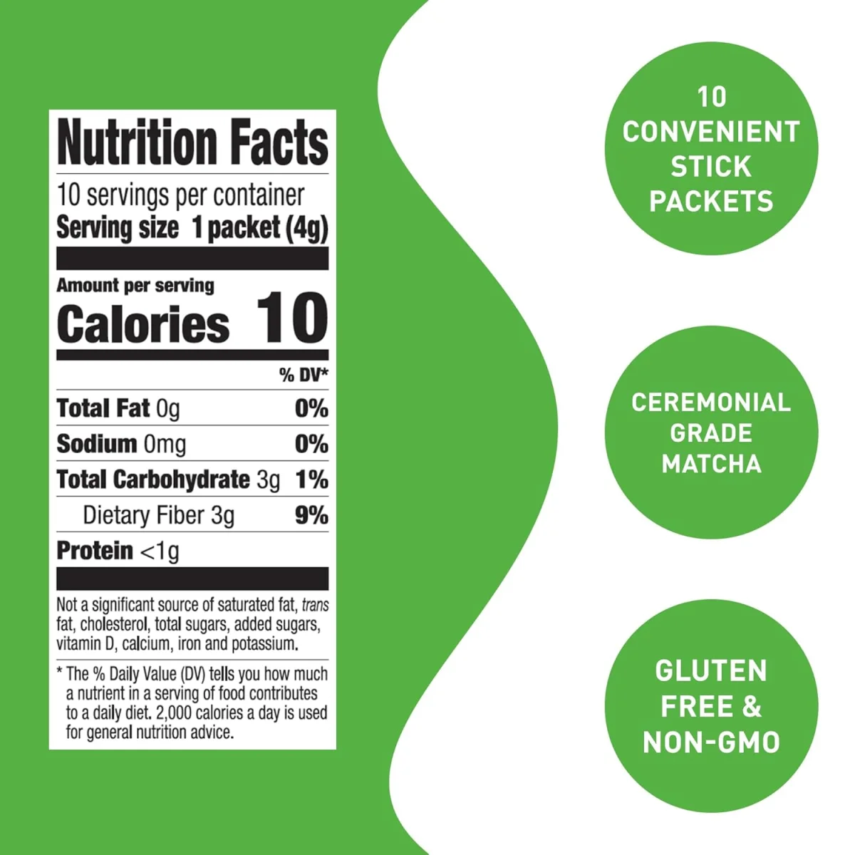 Aiya Matcha To Go Single Serve Packs, Ceremonial Grade Pure Matcha Green Tea