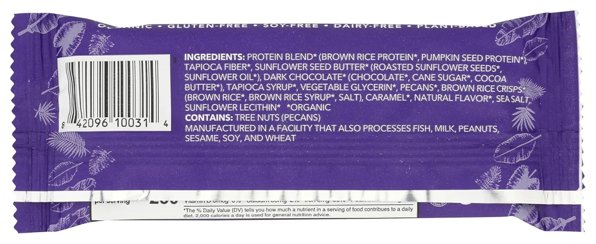 Aloha Organic Chocolate Caramel Pecan Protein Bar - 1.98 oz