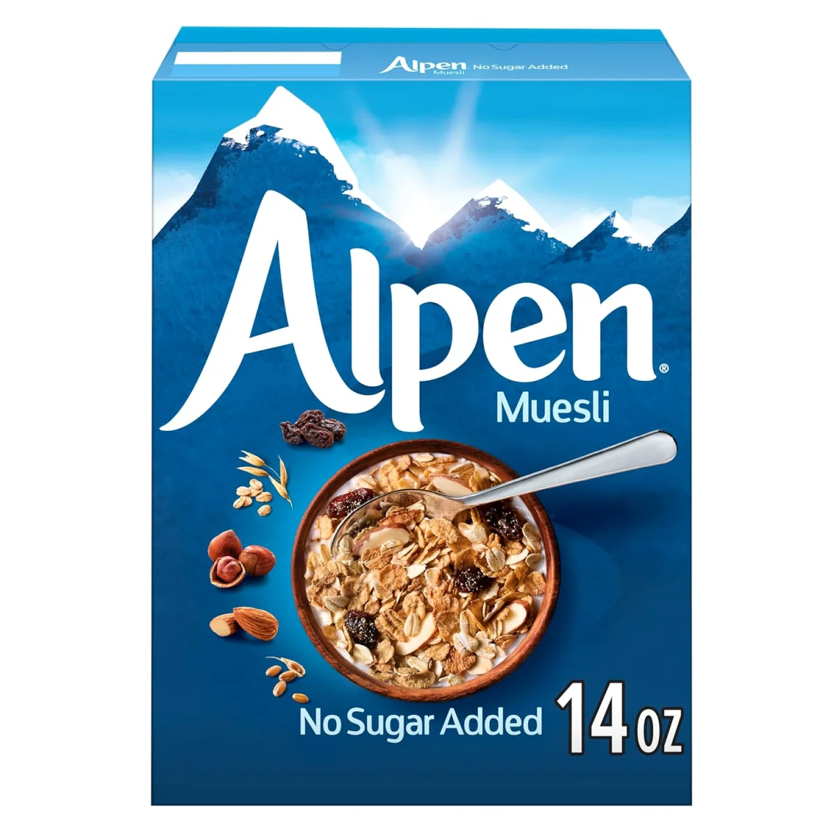 Alpen Non-GMO No Sugar Added Whole Grain Muesli Cereal - 14 oz