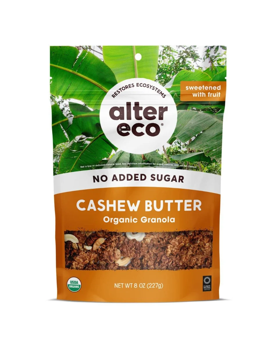 Alter Eco Organic No Added Sugar Granola, Cashew Butter - 8 oz