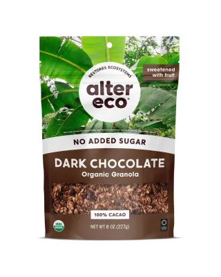 Alter Eco Organic No Added Sugar Granola, Dark Chocolate - 8 oz