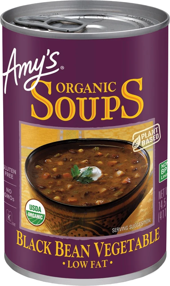 Amy's Organic Soup, Black Bean Vegetable - 14.5 fl oz