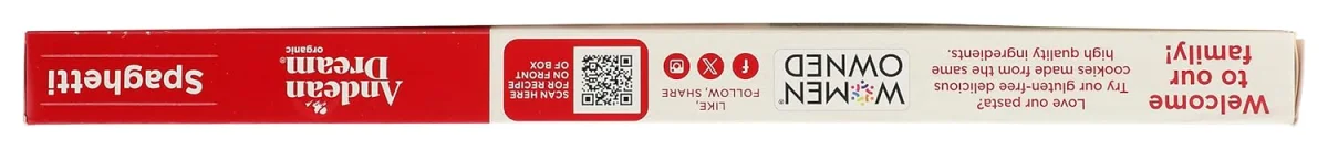 Andean Dream Organic Quinoa Pasta, Spaghetti - 8 oz