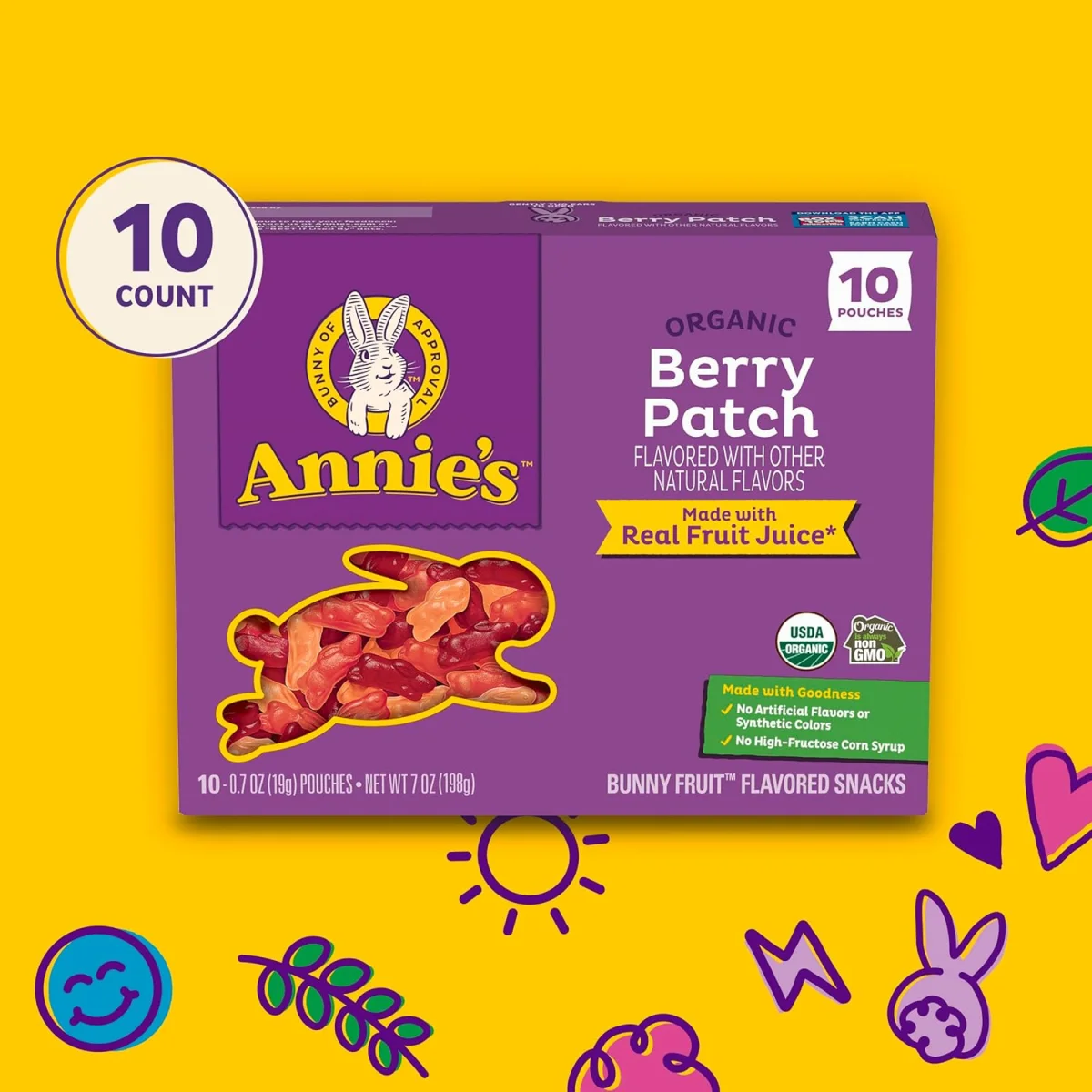 Annie's Organic Fruit Snacks, Bunny Berry Patch