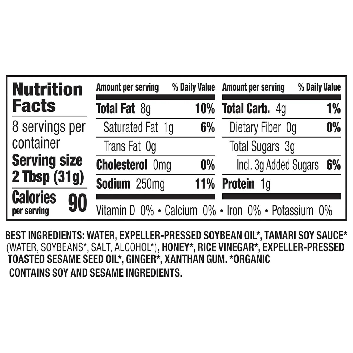 Annie's Organic Sesame Ginger Vinaigrette Salad Dressing - 8 fl oz