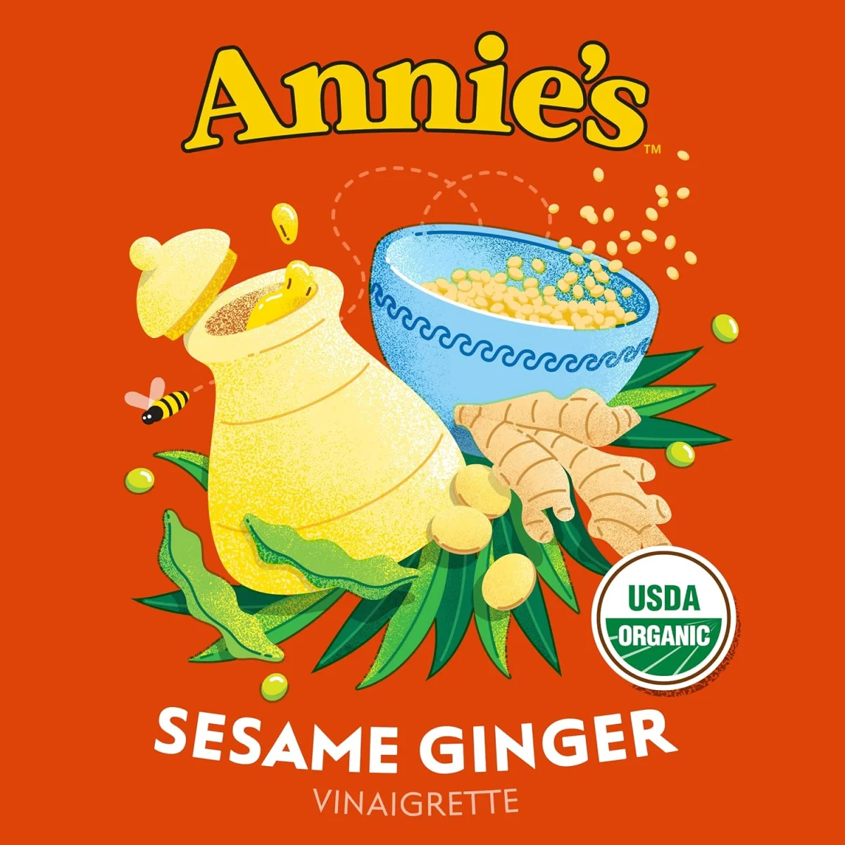 Annie's Organic Sesame Ginger Vinaigrette Salad Dressing - 8 fl oz