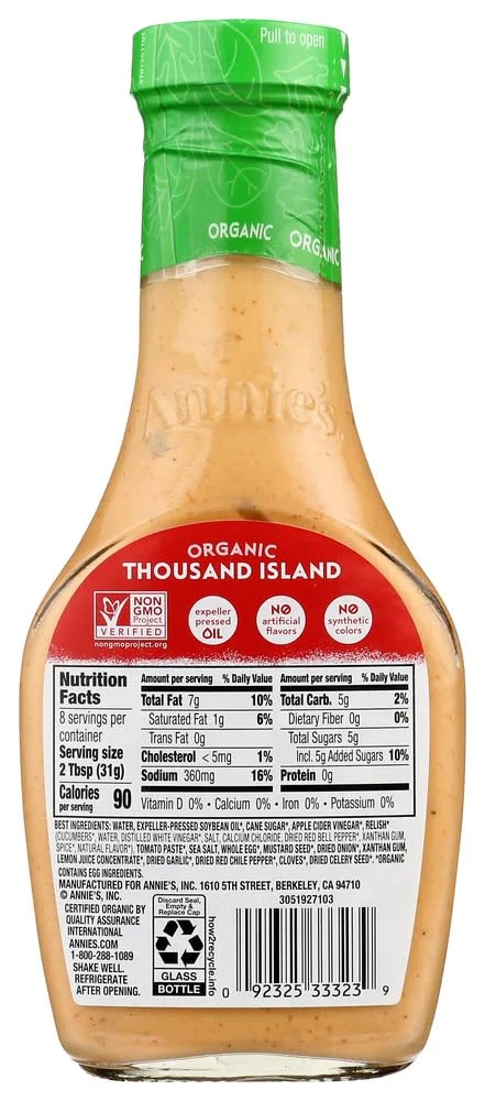 Annie's Naturals Organic Thousand Island Dressing - 8 oz