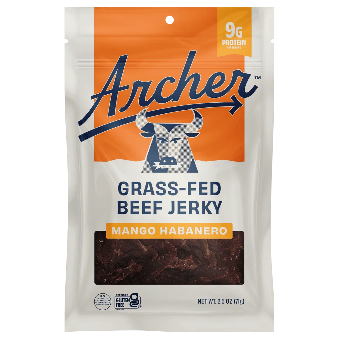 Country Archer Grass-Fed Beef Jerky, Mango Habanero - 2.5 oz