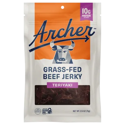 Country Archer Grass-Fed Beef Jerky, Teriyaki - 2.5 oz