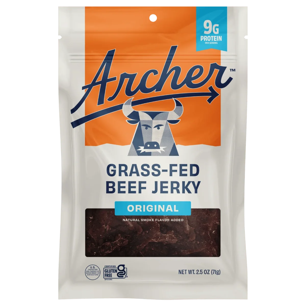 Country Archer Grass-Fed Beef Jerky, Original - 2.5 oz