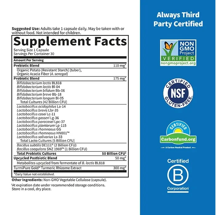 Garden of Life Dr. Formulated Probiotics Sport 30 Capsule