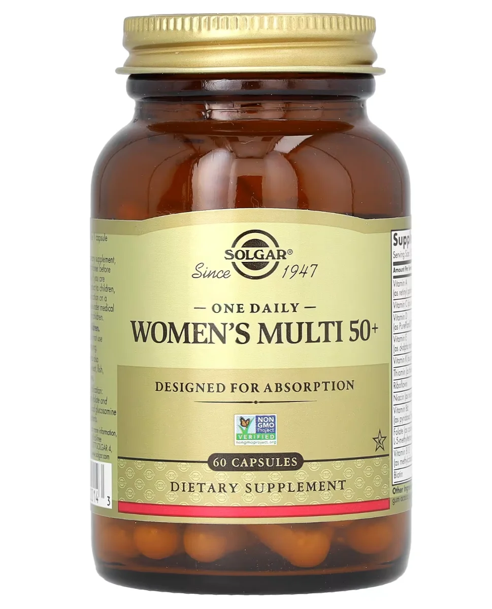 Solgar, One Daily Women's Multi 50+, 60 Capsules