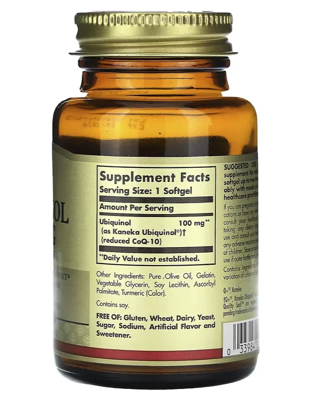 Solgar Ubiquinol - 100 mg - 50 Softgels
