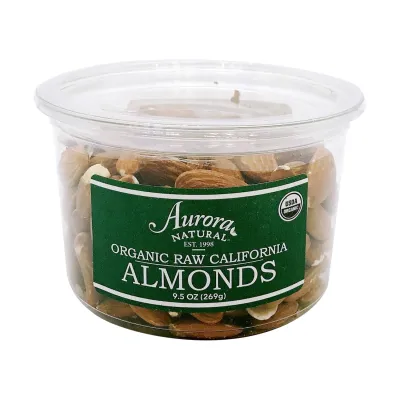 Aurora Products Organic Raw Almonds - 9.5 oz