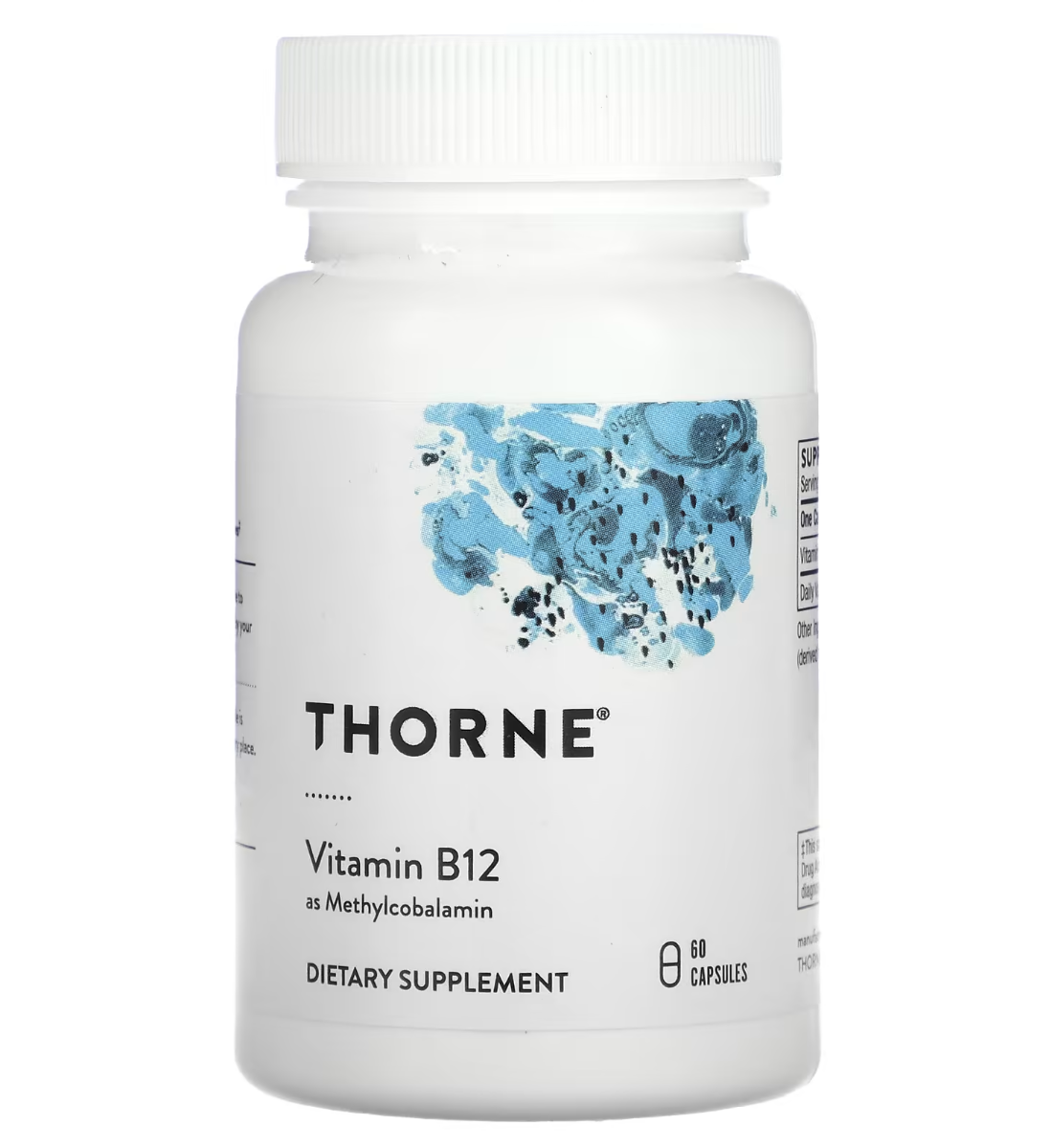 Thorne Vitamin B12 as Methylcobalamin - 1 mg - 60 Capsules