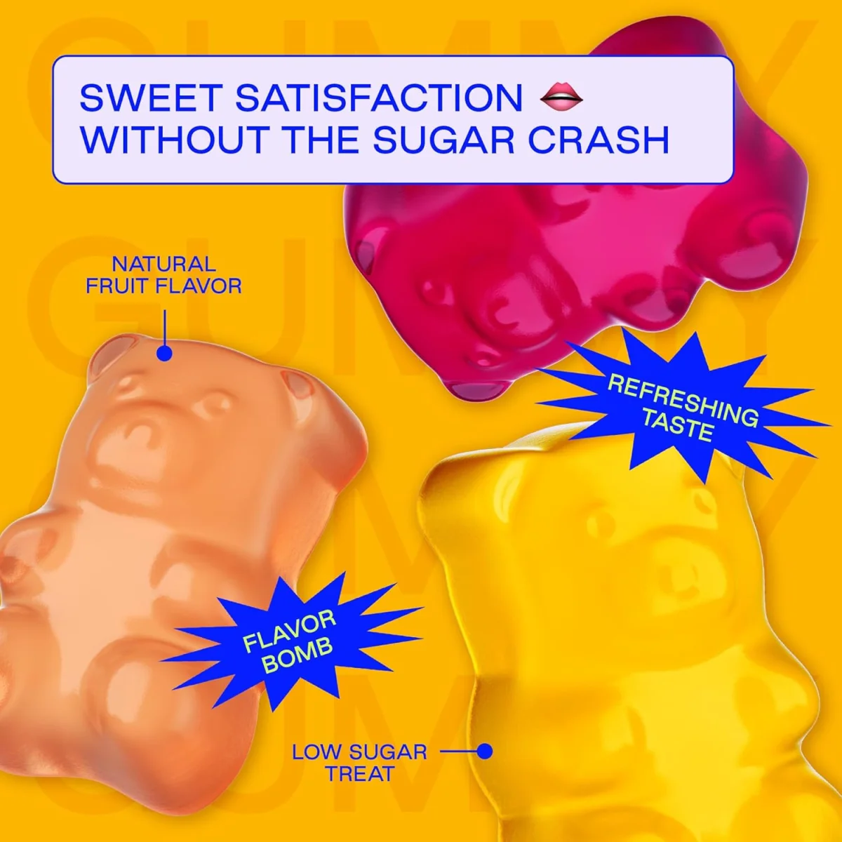 BEHAVE Low Sugar Gummy Candy, Sweet Bears