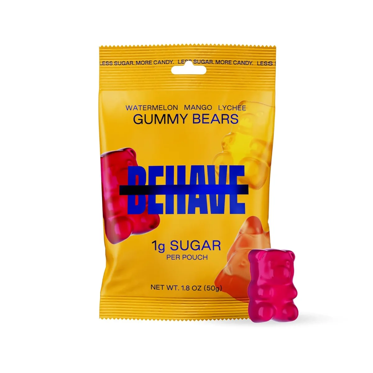 BEHAVE Low Sugar Gummy Candy, Sweet Bears