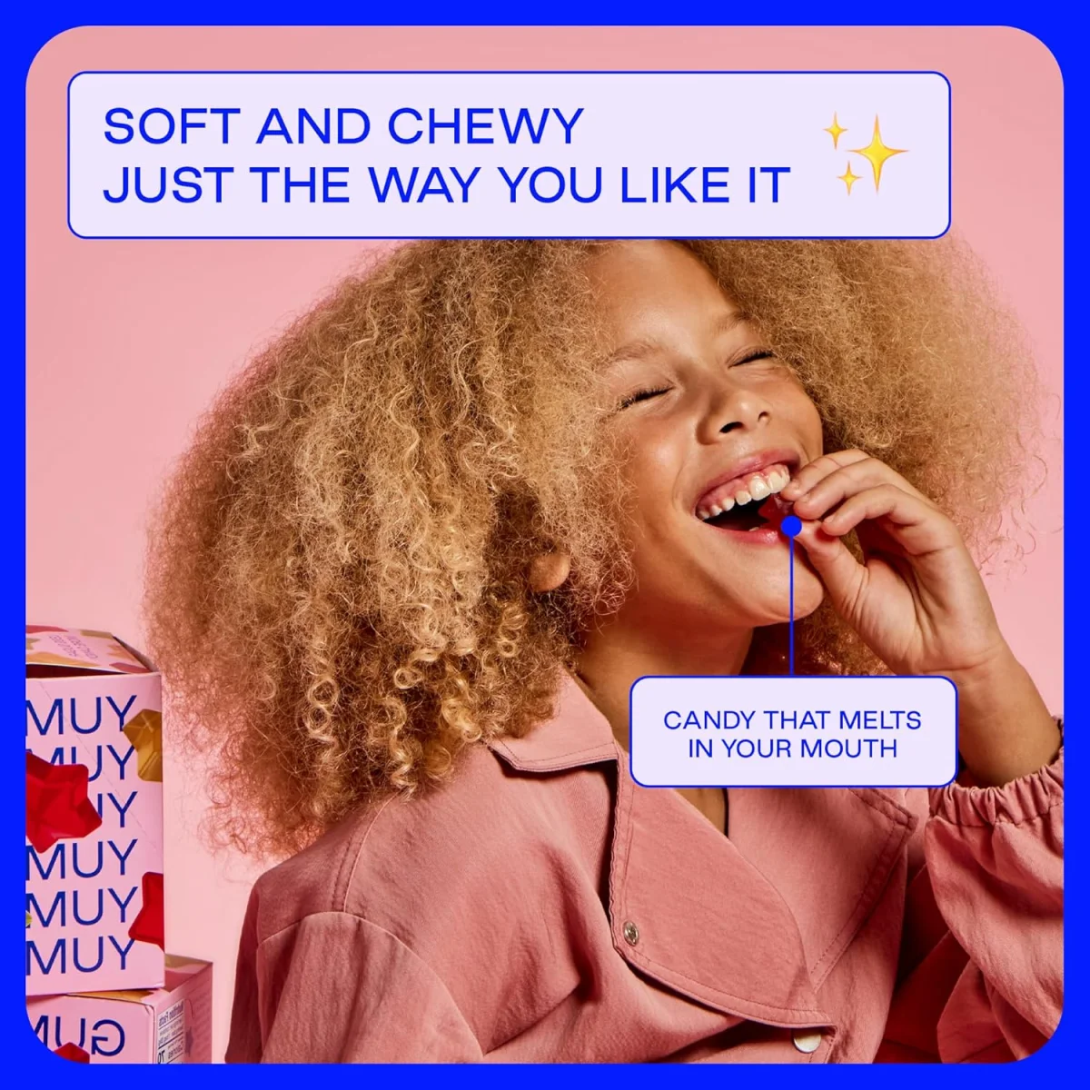 BEHAVE Low Sugar Gummy Candy, Sweet Stars Raspberry Pineapple Apple