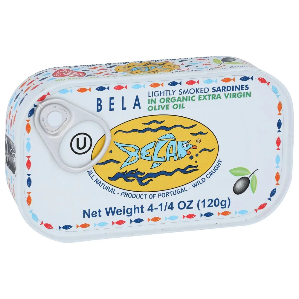 Bela Kosher Sardines in Olive Oil with Smoke Flavor - 4.23 oz
