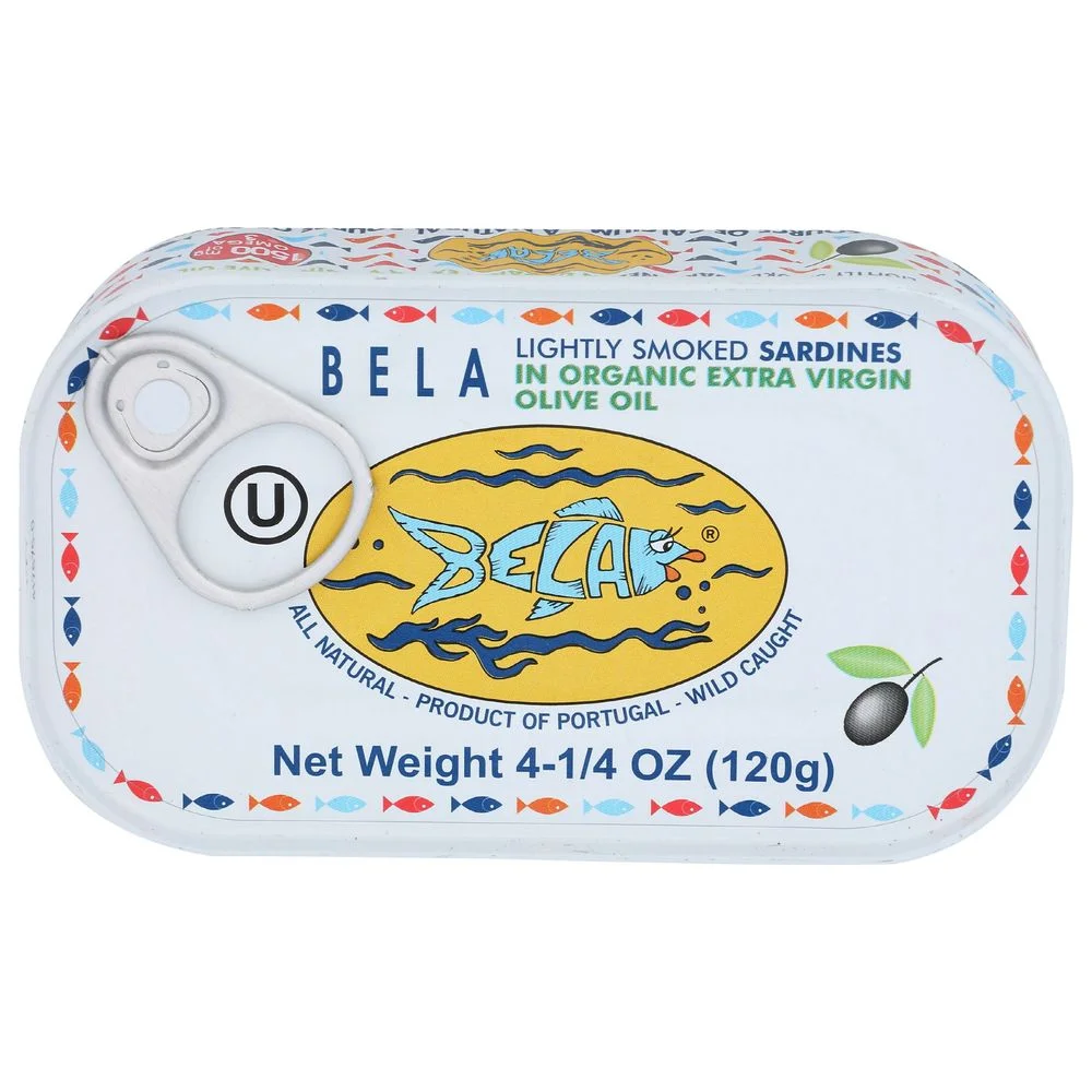 Bela Kosher Sardines in Olive Oil with Smoke Flavor - 4.23 oz