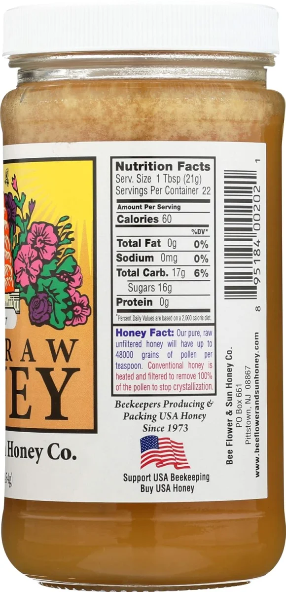 Bee Flower & Sun Honey Co. Pure Raw Wildflower Honey - 1 lb