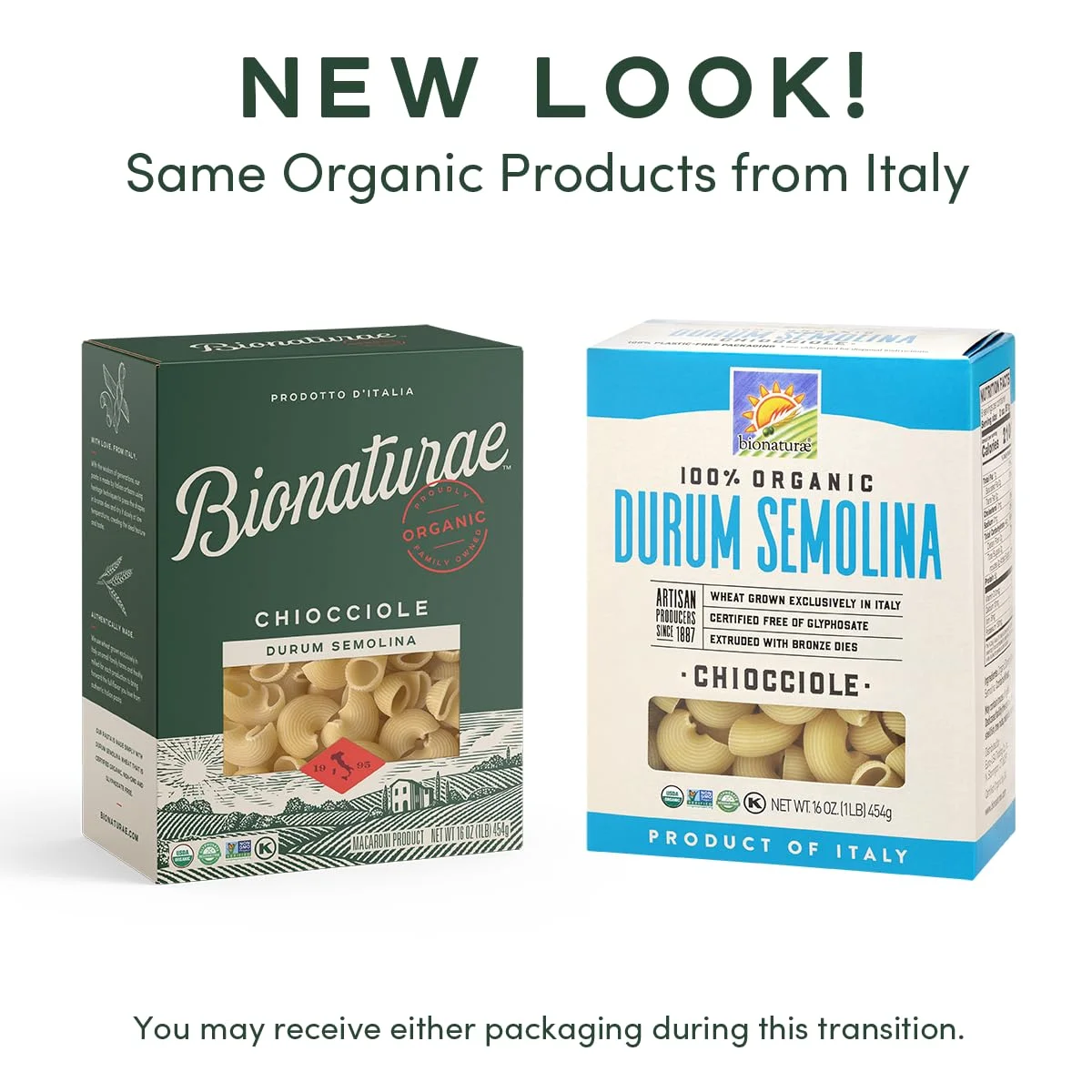 Bionaturae Organic 100% Durum Semolina Chiocciole Pasta - 16 oz