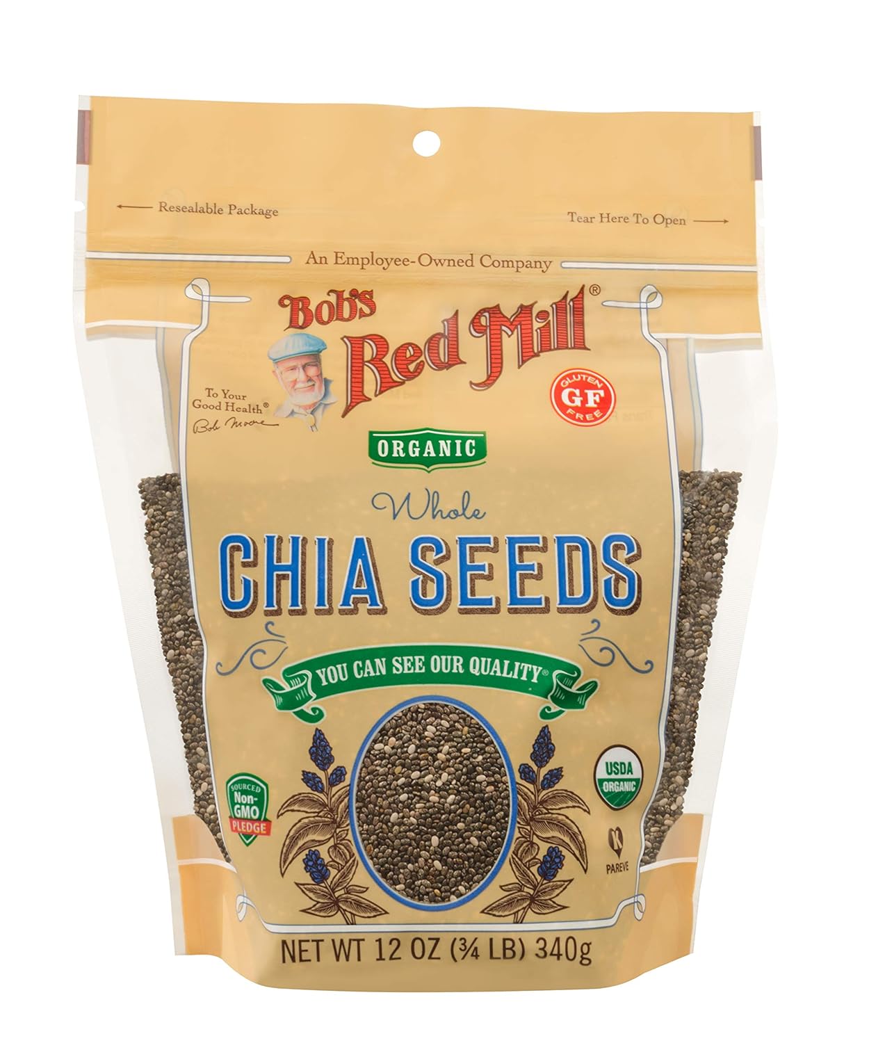 Bob's Red Mill Gluten Free Organic Chia Seeds - 12 oz