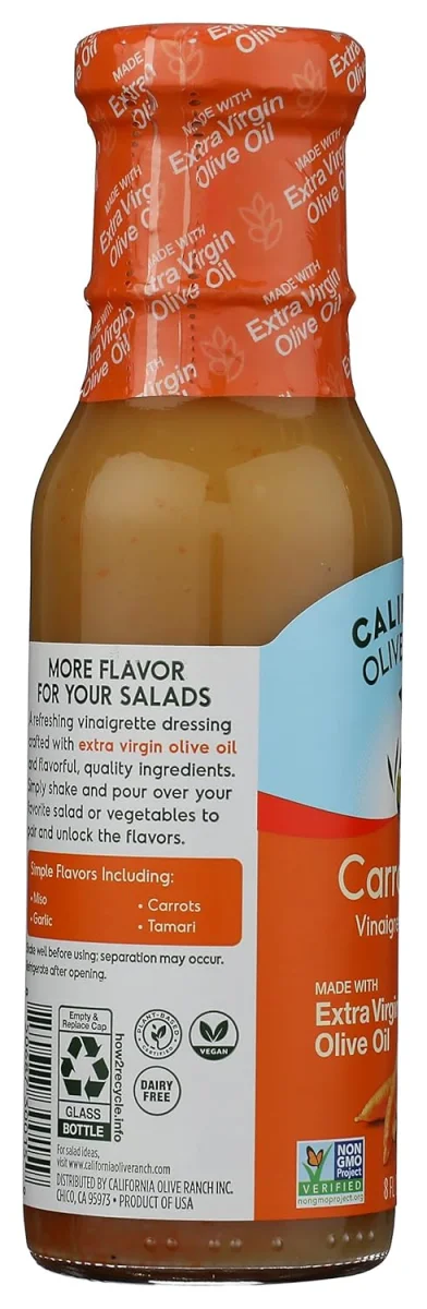California Olive Ranch Carrot Miso Vinaigrette Dressing - 8 oz