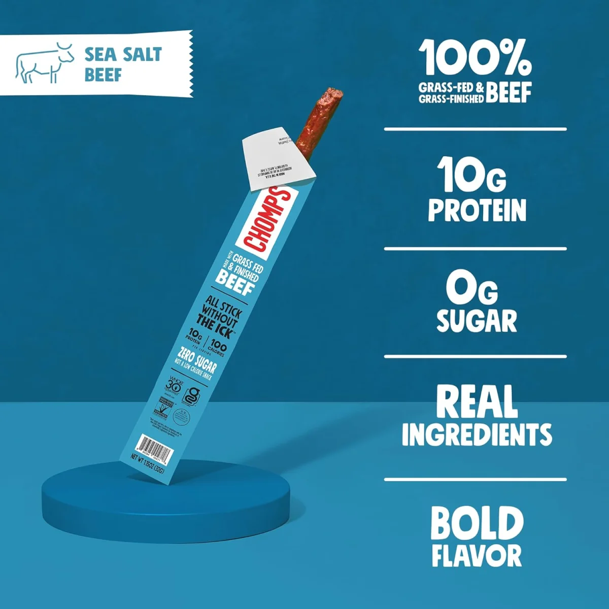 Chomps Sea Salt Beef Stick - 1.15 oz